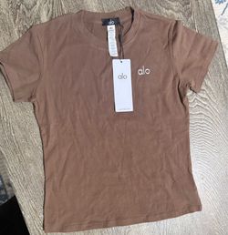Alo T shirt brown brand new size M & L left only