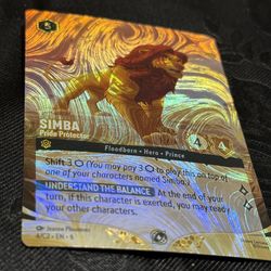 Simba – Pride Protector Challenge Promo (4/C2 EN 6) MINT CONDITION Lorcana