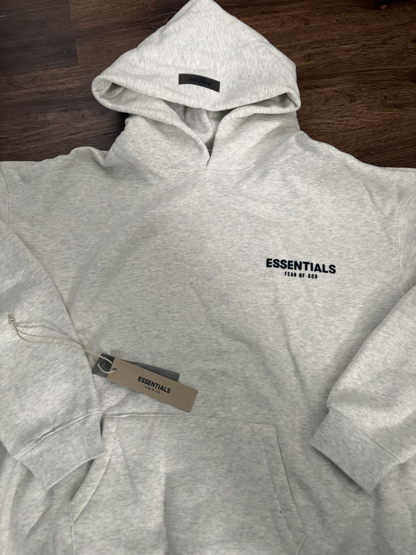 Light oatmeal Essentials hoodie