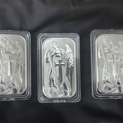 Decorative silver bars for collections only
