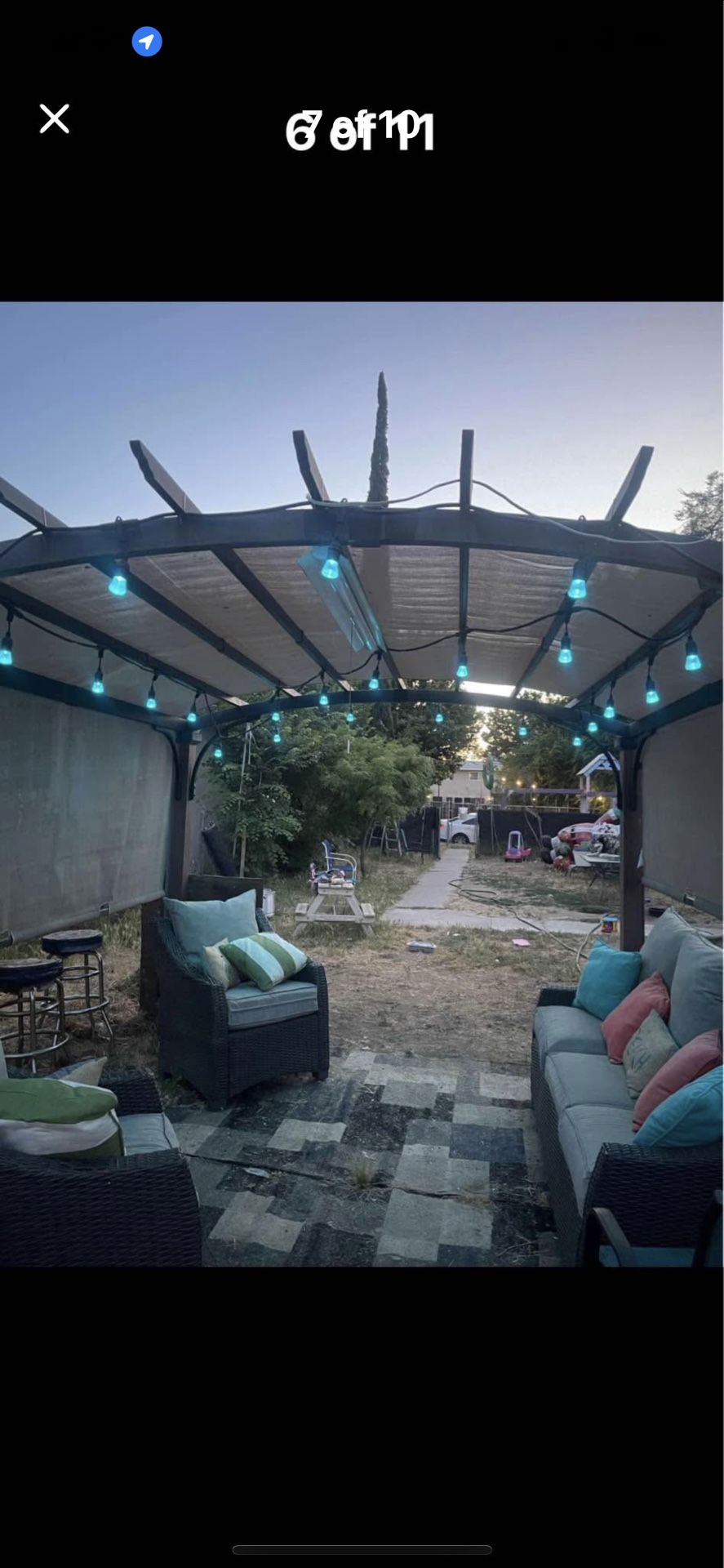 Gazebo retreatabkeand patio furniture $850obo no lowballing