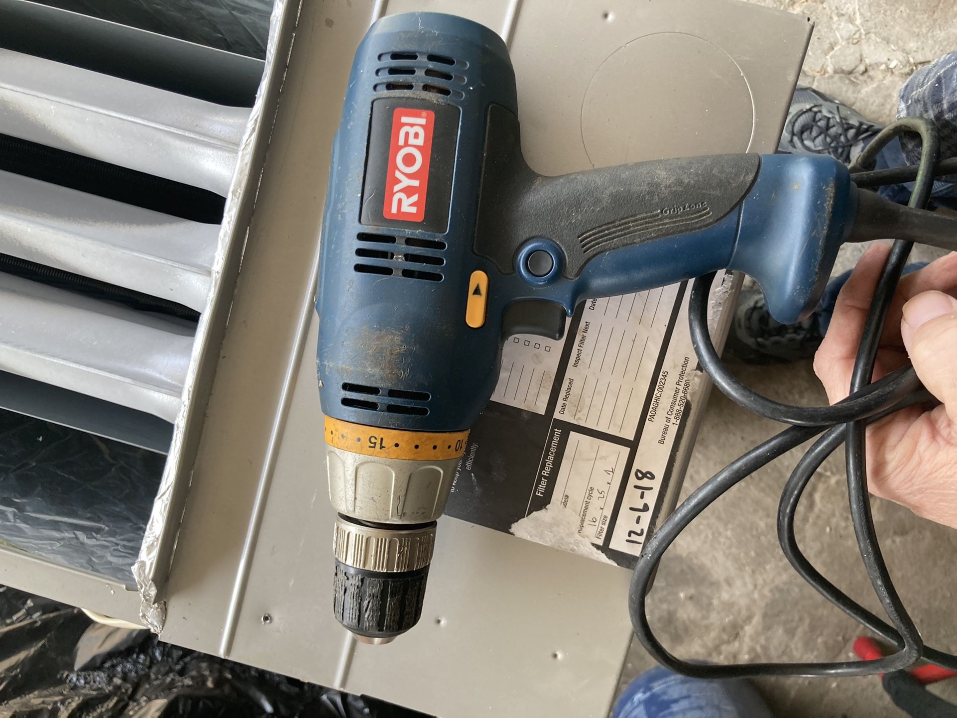 Ryobi Electric Drill Like New