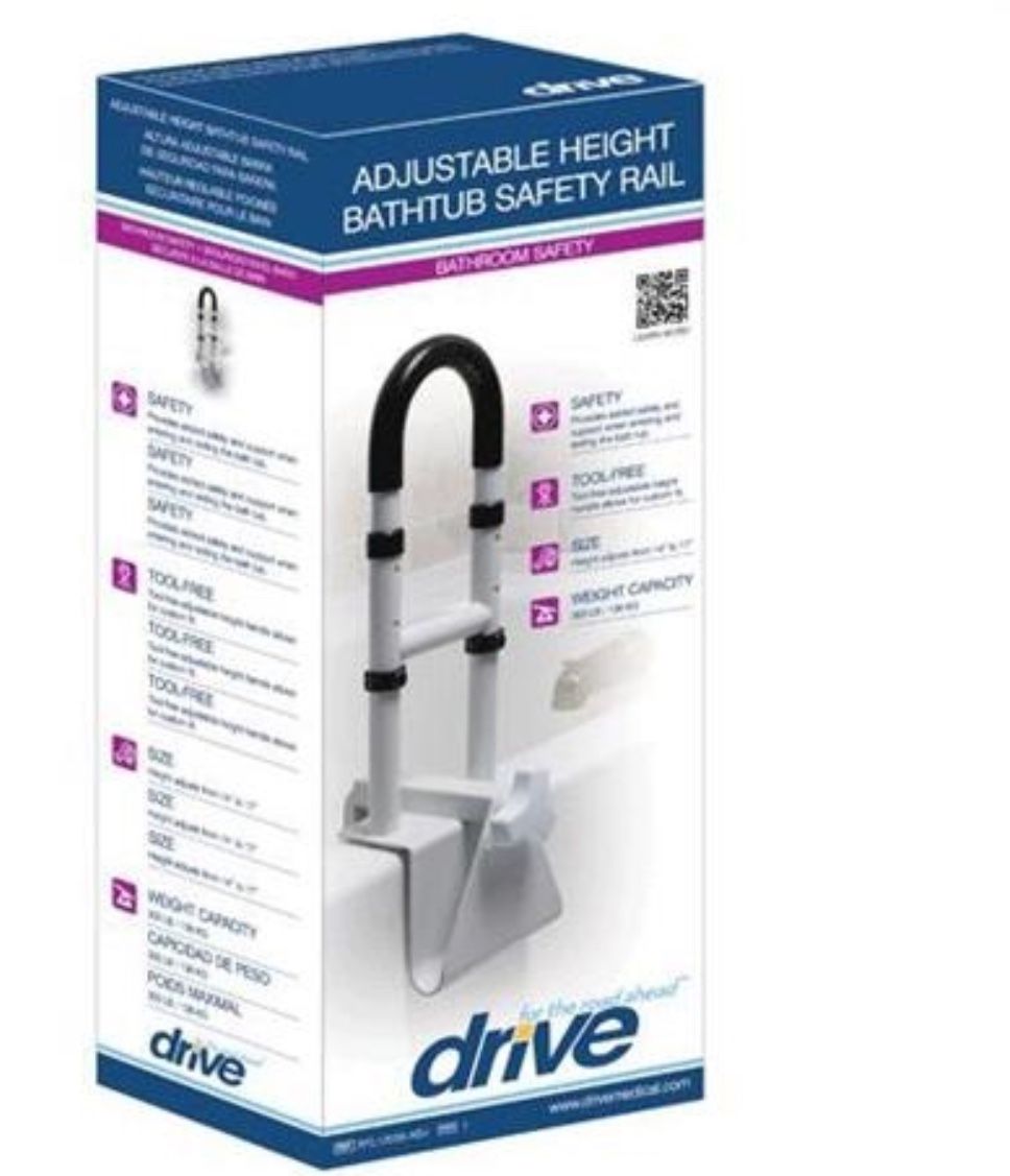 Brand New: Bathtub Grab Bar Safety Rail in White