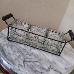 $12 Propagation Vases/Candle Holder/Condiment Server. Lots of uses. 12"x 3" Glass Container