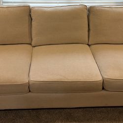 Crate & Barrel Linen Couch