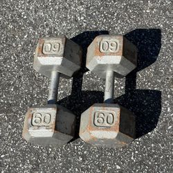 60 Pound Dumbbells 