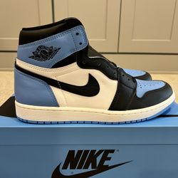 Jordan 1 High UNC Toe Sz 9.5 DS
