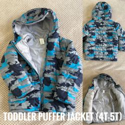 Toddler Light Weight Puffer Jacket (4T-5T)