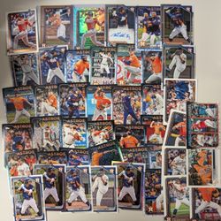 Houston Astros 44 Baseball Card Lot ASG Foil TOPPS SERIES 1 Chrome  Jose Altuve