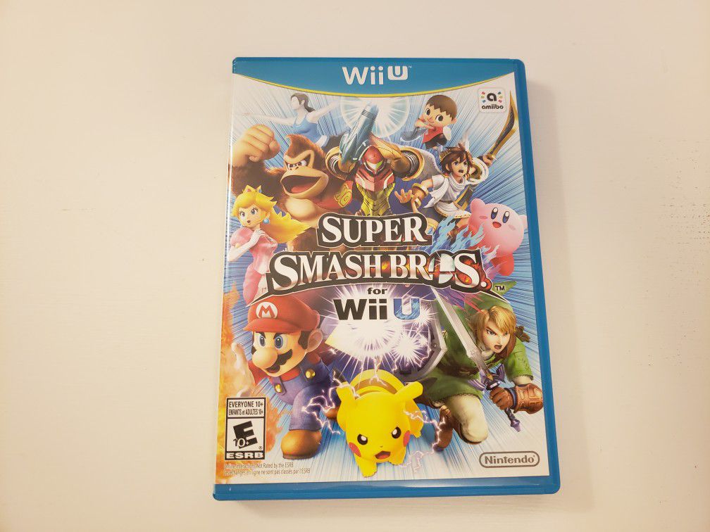 Nintendo Wii U Super Smash Bros Game Disc