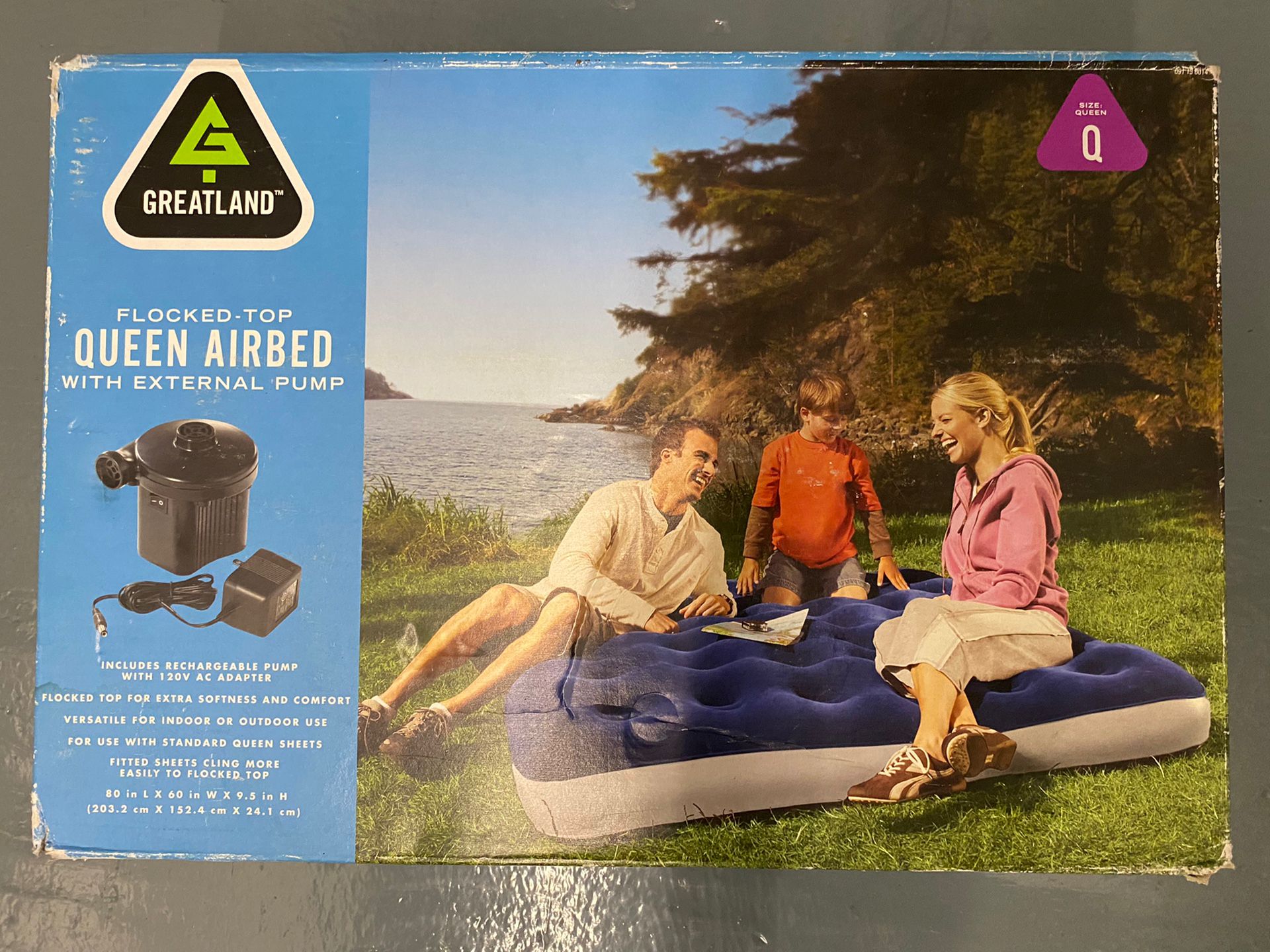 Greatland Queen Air Bed W/ Pump