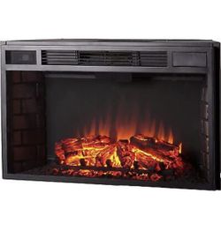 NEW SEI Furniture 33" Widescreen Electric Firebox FA5133 w/ Remote Control Black

