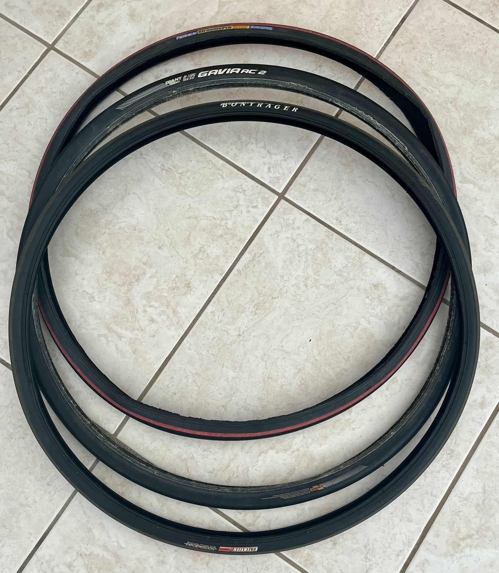 700c Road Tires - 3 For $30 Bontrager Panaracer