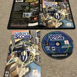 Silent Scope (Sony Playstation 2, PS2, 2000) Complete CIB w/ Manual 