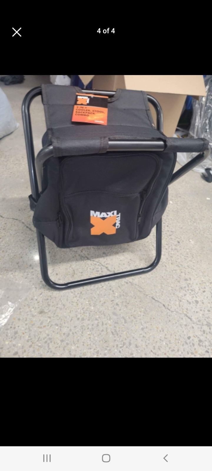 Maxi Trac Backpack Stool With Cooler