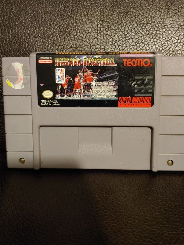 TECMO SUPER NBA BASKETBALL SUPER NINTENDO SNES