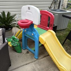 step 2 slide and basketball hoop combo 