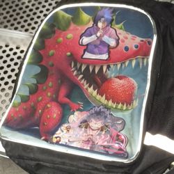 New Anime 15" Backpack Daypack Padded Adjustable Straps Pockets Mesh Back
