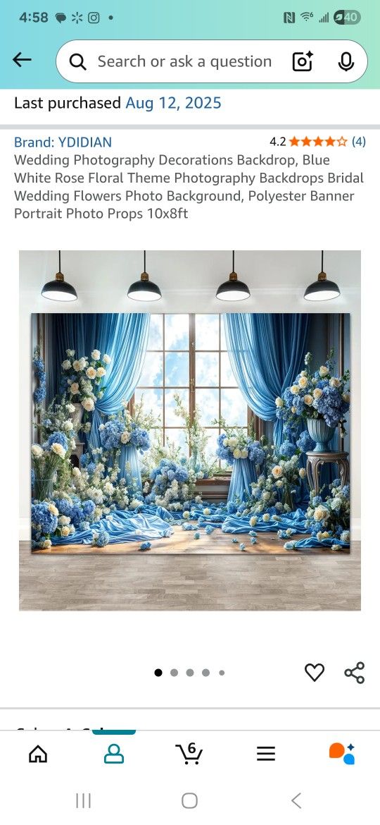 Elegant Blue Flower Background