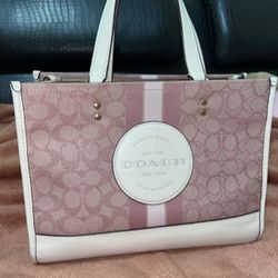 Coach Signature Jacquard Tote Bag