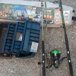 2 Poles Tackle Box An 4person Instant Pop Up Tent W Net 