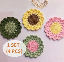 Handmade Crochet Coasters