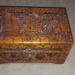 Antique Old Chinese  Wooden Box