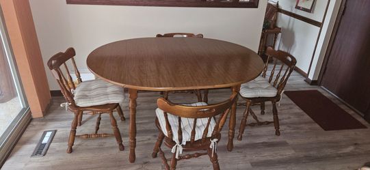 Dining table and chairs