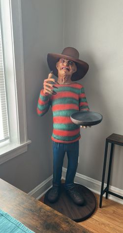 Life Size Freddy Krueger Statue Horror Collectible