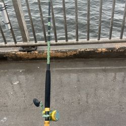 Accurate Boss Fury 500 Mahi Edition, Custom Dagger Fishing rod 
