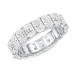 14K Radiant Cut Natural Diamond Eternity Band. Diamond Option 2.00 / 3.00 / 4.00 Carat.