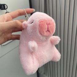 Capybara plush keychain