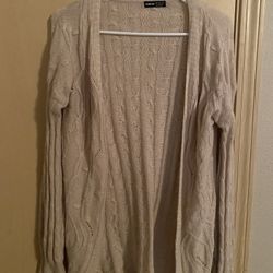 Beige Cardigan, Size Small