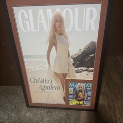 Christina Aguilera Signed & Framed Display – MUSEUM GLASS – w/ COA
