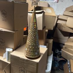Árbol De Navidad de Cristal Princess House Nuevo En Caja Precio 45