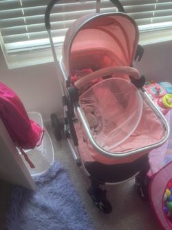 Pink stroller - brand new