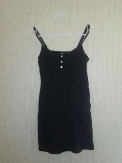 Cute long black tank new