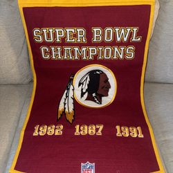 Redskins Banner Super Bowl Vintage 