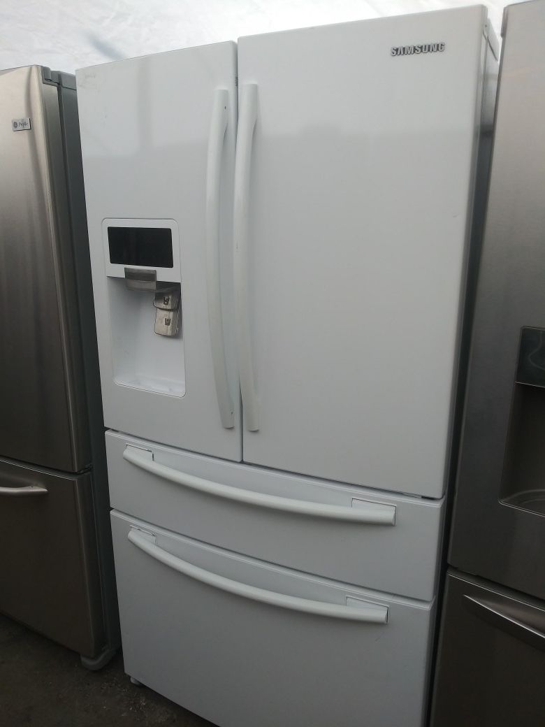 White Samsung French Door Refrigerator