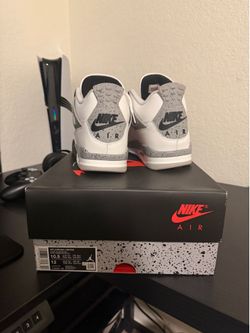 White cement Jordan 4s