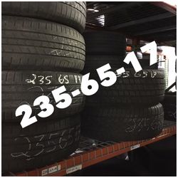 235-65-17 used tires on sale free installation