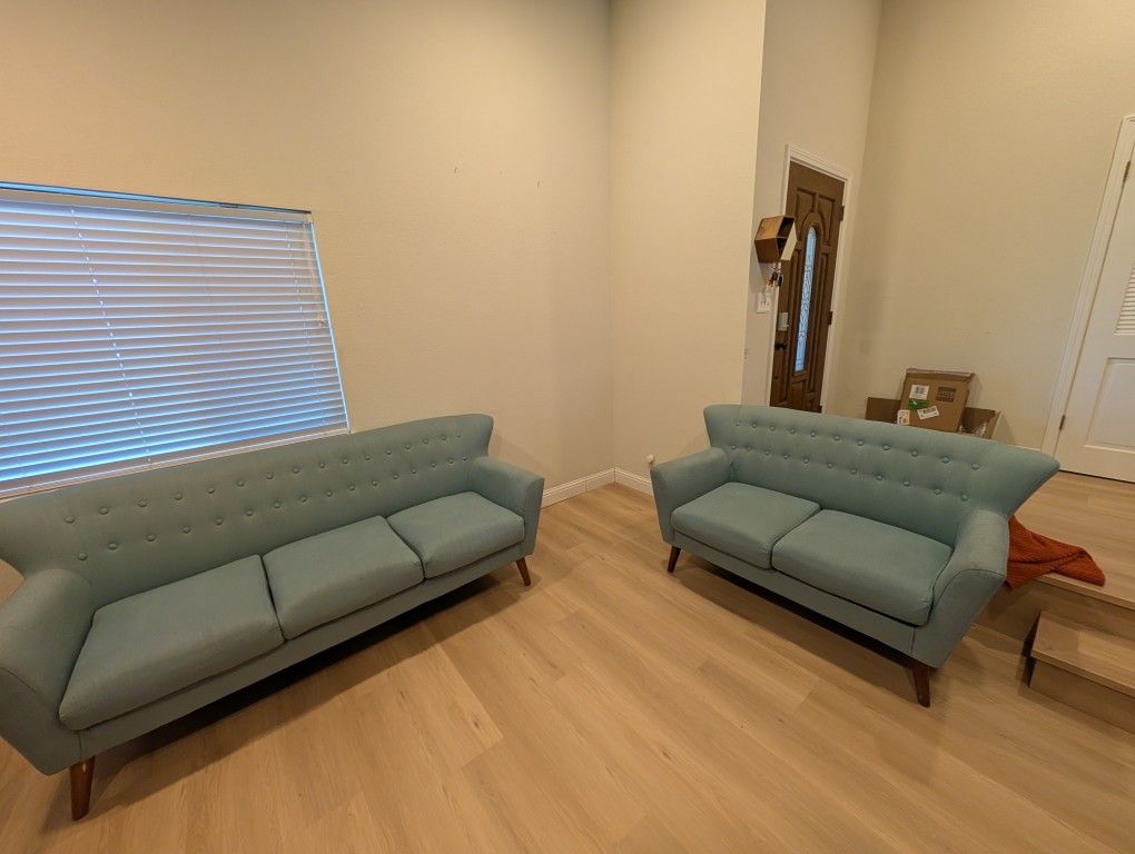 Beautiful Like New Sofa And Love Seat
