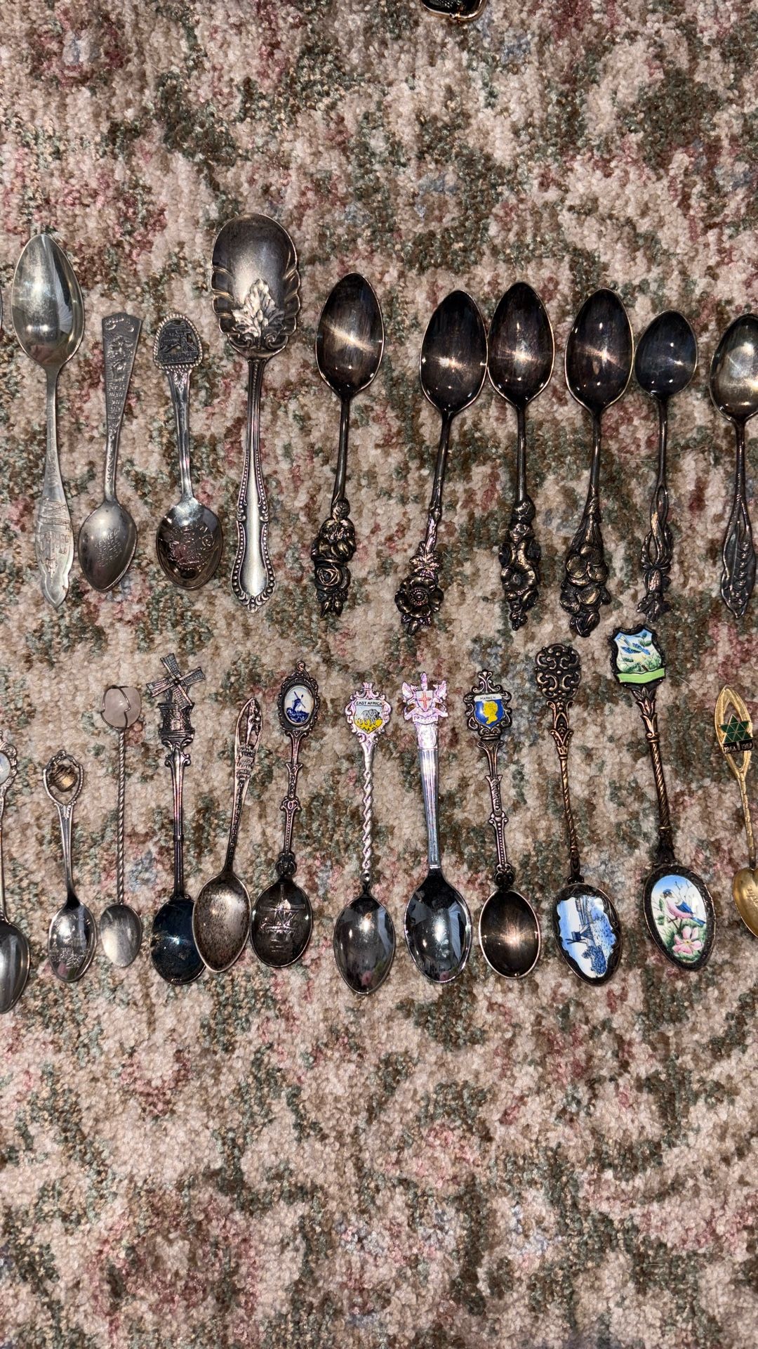 26 Vintage Collectable Spoons