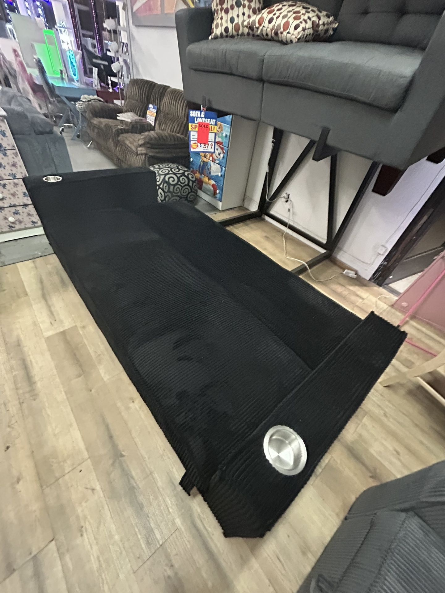 Sofa Bed Convertible With Cup Holder And USB Port