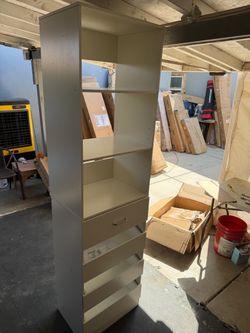 Closet system organizer with drawers