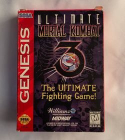 Ultimate Mortal Kombat 3 – Sega Genesis – Original Box