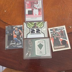 LOT OF ALL STAR MEMORABILIA BASKETBALL CARDS 
