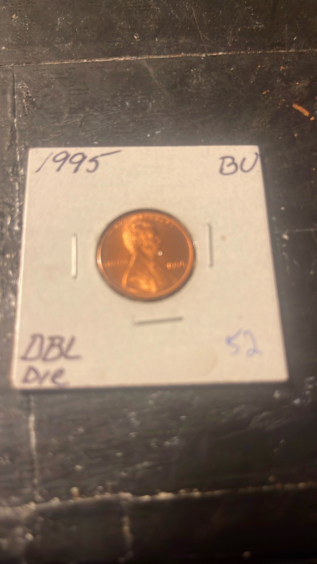 1995 Lincoln Memorial Cent Double Die $100