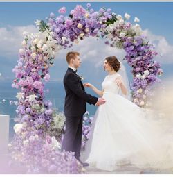 Round Backdrop Stand 7.2FT Gold Metal Circle Balloon Arch Frame
Metal Circle Backdrop Stand Gold Round Arch for Wedding Birthday Party Bridal Baby Sho