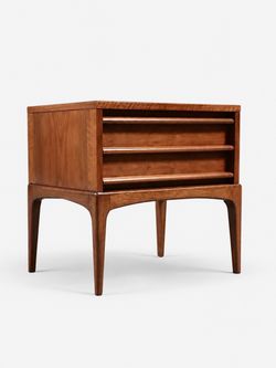 Mid-Century Modern "Rhythm" Walnut Night Stand by Lane c.1960's - Delivery Available